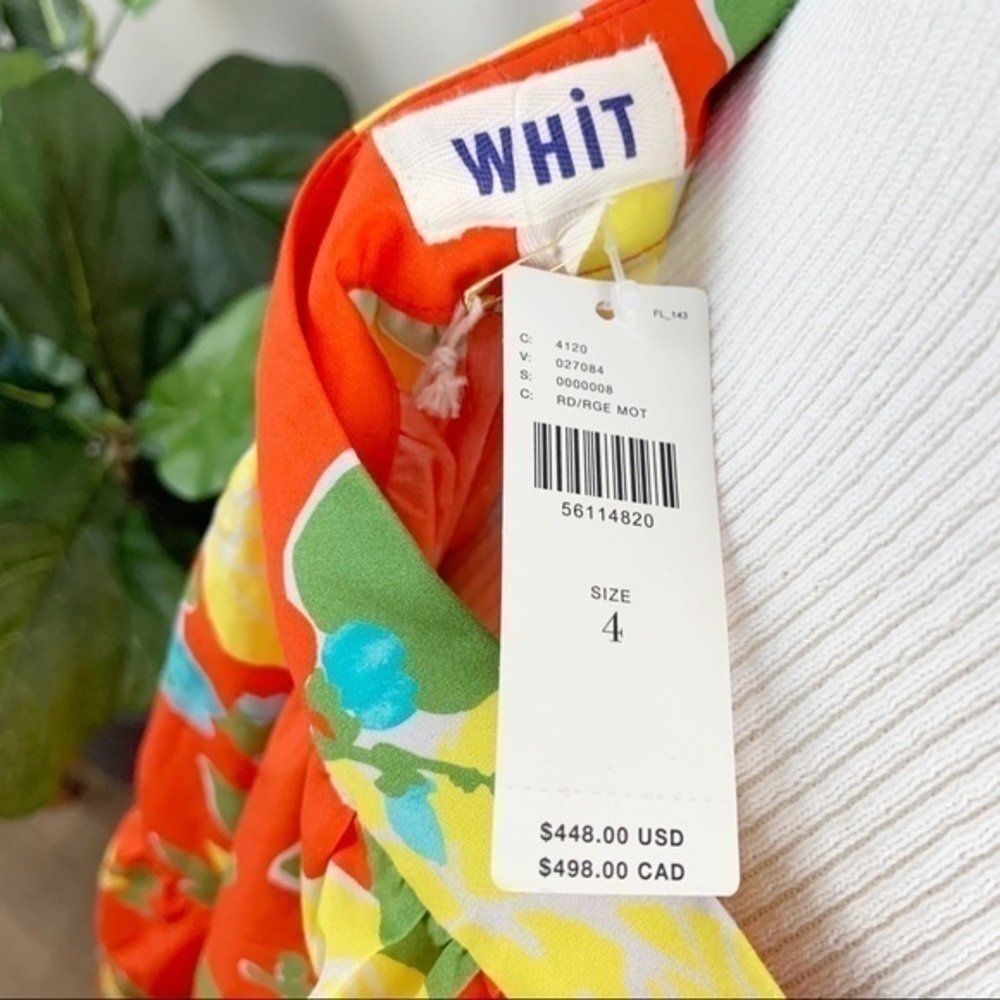 💋Anthropologie WHIT floral skirt size 4 - Picture 7 of 11